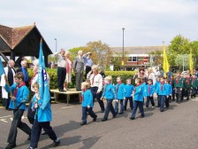 Cub Scouts march past CNV00101